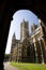 A view of Lincoln Cathedral from the south porch, Lincoln, Lincolnshire, United Kingdom - August 2009