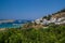 View for a Lindos City and the bay at Rhodes Island