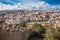 View of the Lisbon old town center with main streets from castel Sao Jorge. Portugal