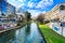 View of the Lithaios river in Trikala