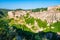 View of little medieval town of Sorano, Tuscany, Italy