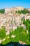 View of little medieval town of Sorano, Tuscany, Italy