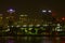 A view of Little Rock Arkansas at night from across the Arkansas River