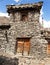 View of local stony building in Manang village