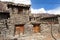 View of local stony building in Manang village