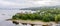 A view of Loch Lomond beach and a steamership from top of SEA LIFE Aquarium, Scotland