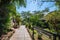 View of lodges and villas at tropical destination