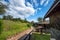 View of lodges and villas at tropical destination