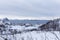 View of the Lofoten islands near Svolvaer.