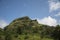 View of Lohagad fort from Lahagadwadi Village near Lonavala,Maharashtra,India