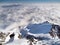 View from the Lomnicky peak during winter