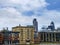 View of the London Skyline across the River Thames in London