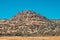 view of a lonely rocky mountain in the countryside area in Turkey