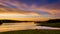 View of Long Arm Reservoir at sunset, near Hanover, Pennsylvania