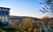 View of the longest pedestrian suspension bridge in the world and the Rappbodetalsperre