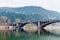 view of Longmen Bridge over Yi River in China