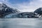 A view looking back towards the Reid Glacier in Glacier Bay, Alaska