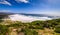 A view looking down at the beautiful white sand beach of noordhoek in the capetown area of south africa.4