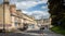 View looking down Claverton Street towards St Matts Church almost deserted due to Coronavirus pandemic in Widcombe, Bath, Somerset