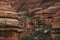 View looking up Boynton Canyon from Subway Cave in Sedona Arizona.