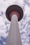 View looking up a communications tower