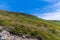 A view looking up towards the top of Bamford Edge