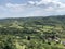 View from the lookout point on the old town of Pican - Istria, Croatia / Pogled sa vidikovca na starom gradu PiÄ‡an - Istra, Hrvat