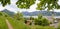 View from lookout point to schliersee lake and village