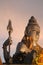 View of Lord Shiva statue post sunset - Murudeshwar Temple - Gopura - India religious trip - Hindu religion