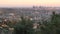 View of the Los Angeles skyline in the afternoon