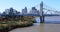 View of Louisville with John F. Kennedy Bridge 4K