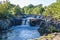 A view of Lower Force waterfall on the River Tees