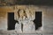 A View of Lower unfinished Vihara, Intrusive Buddha panel and Cells for the Monks, Karla Caves, these Caves was constructed