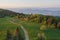 View from Luban peak in Gorce mountains