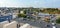 View of Lublin from the observation deck of the castle. The Donjon Tower is a Romanesque defensive tower, the oldest building on