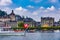 View at Lucerne town from the lake