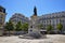 View of the Luis de Camoes Square near Bairro Alto, in the city of Lisbon, Portugal