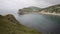 View of Lulworth Cove Dorset England UK PAN