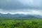 View of Lush Green Mountains from Wat Suwan Khiri in Ranong