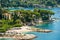 View of luxury resort and bay of Villefranche