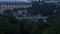 View of Luzhniki stadium from Sparrow Hills or Vorobyovy Gory observation viewing platform. Moscow, Russia