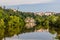 View of Luznice river in Tabor city, Czech Republ