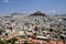 View of Lycabettus Hill in Athens