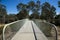 View of Maali Bridge pedestrian and cyclists bridge in Swan Valley wine region