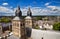 View on Maastricht from the top of Sint-Janskerk