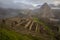 View of Machu Picchu Inca ruins in Peru