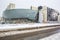 A view from MacKenzie bridge, Rideau canal in Ottawa downtown core in winter