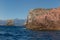 View of Magmatic vertical rocks of Calanques