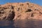 View of Magmatic vertical rocks of Calanques