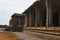 View of maha-mandpa, Pattabhirama Temple. Hampi, Karnataka. Entrance to the ardha-mandapa is seen on the left. View from east.